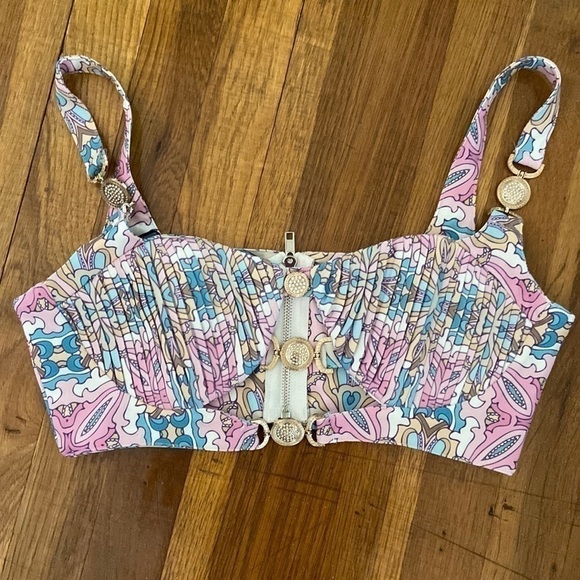 MISGUIDED Embellished Paisley Bralette - Picture 1 of 8